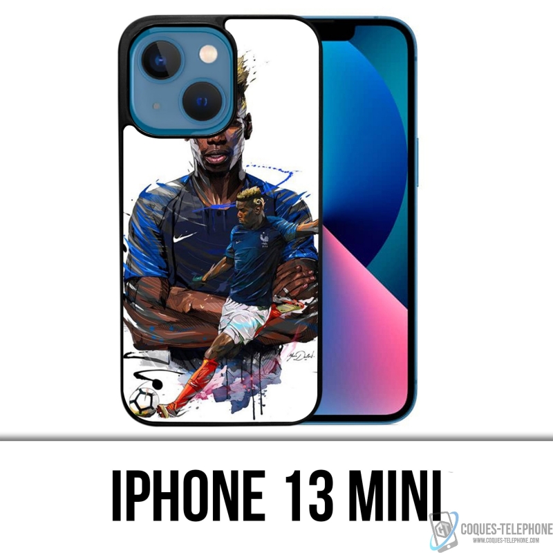 IPhone 13 Mini Case - Fußball Frankreich Pogba Zeichnung