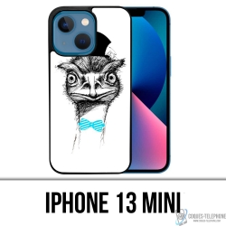Funda Mini para iPhone 13 - Funny Avestruz