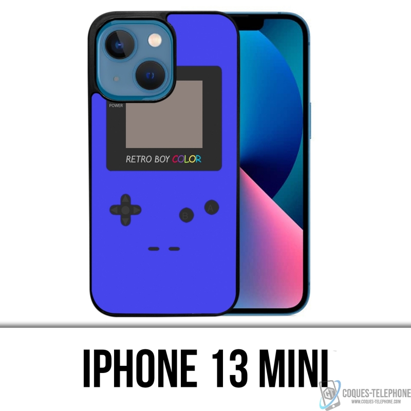 Custodia Mini iPhone 13 - Game Boy Colore Blu
