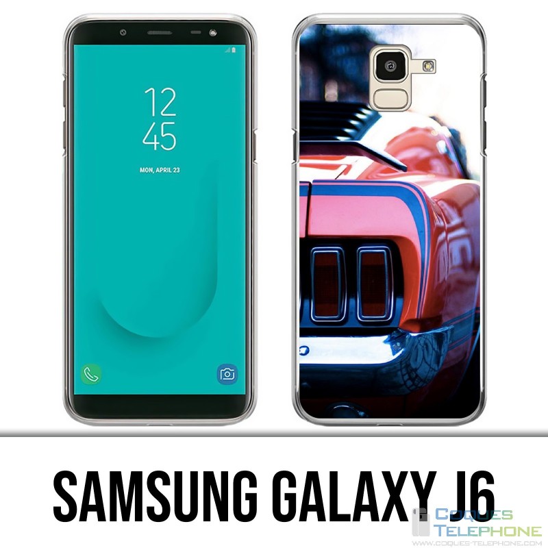 Samsung Galaxy J6 Case - Vintage Mustang