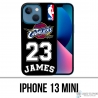 Coque iPhone 13 Mini - Lebron James Noir