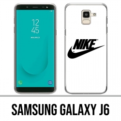 Custodia Samsung Galaxy J6 - Logo Nike bianco