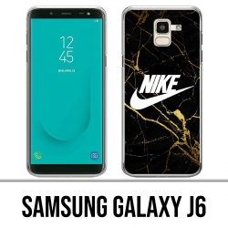 Carcasa Samsung Galaxy J6 - Nike Logo Gold Marble