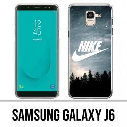 Samsung Galaxy J6 Hülle - Nike Logo Wood