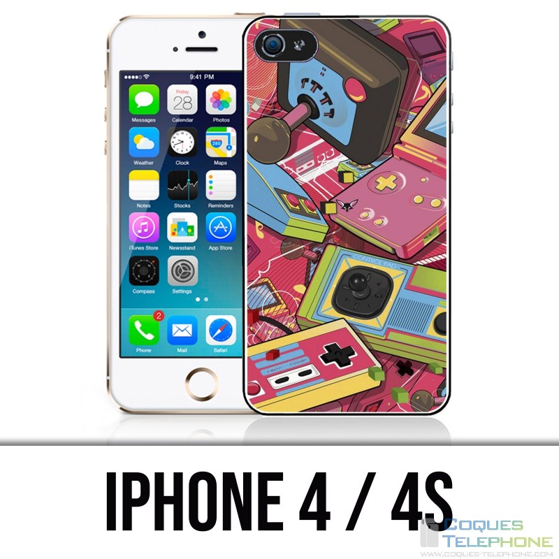 Funda iPhone 4 / 4S - Consolas Retro Vintage
