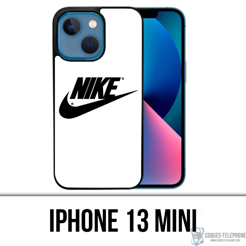 Custodia Mini iPhone 13 - Logo Nike Bianco